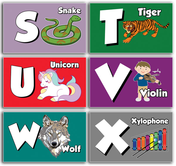 Animals Alphabet Flash Cards for Children