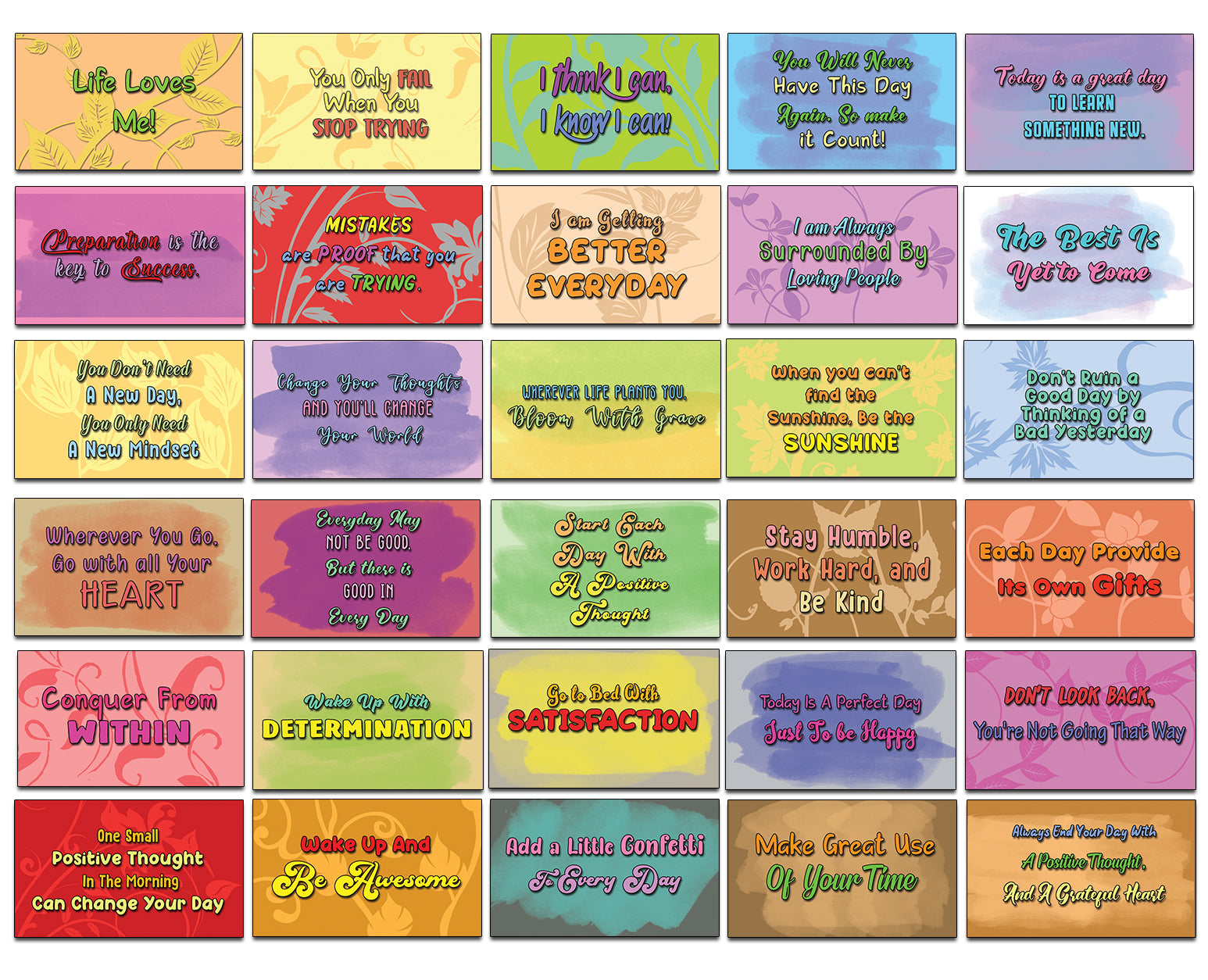 Daily Positive Cards (120-Pack)