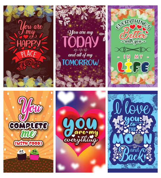 Creanoso Romantic Inspirational Lunch Box Love Notes Series 2 - Unique Educational Gift Tokens for Kids
