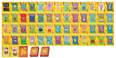 Silly Jokes Playing Cards (2-Deck) - Gifts Ideas for Birthday Party Supply for Kids Boys Girls - Fun Game Group Activities Stocking Stuffers Ã¢â‚¬â€œ Deal Cards for Blackjack, Euchre, Canasta, Pinochle Card
