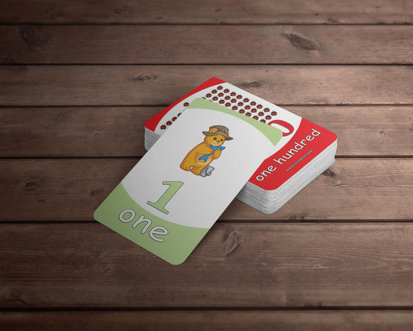 Numbers 1-100 Educational Flash Cards (2-Deck) Ã¢â‚¬â€œ Cute Animals Design Gifts Ideas for Birthday Party Supply for Kids Boys Girls - Fun Game Group Activities Stocking Stuffers Ã¢â‚¬â€œ Fun Educational Pack