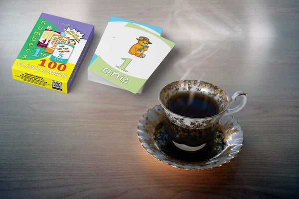 Creanoso Cute Animals Numbers 1 - 100 Flash Cards  - Fun Stocking Stuffers for Theme Party Favors Supply Props Game