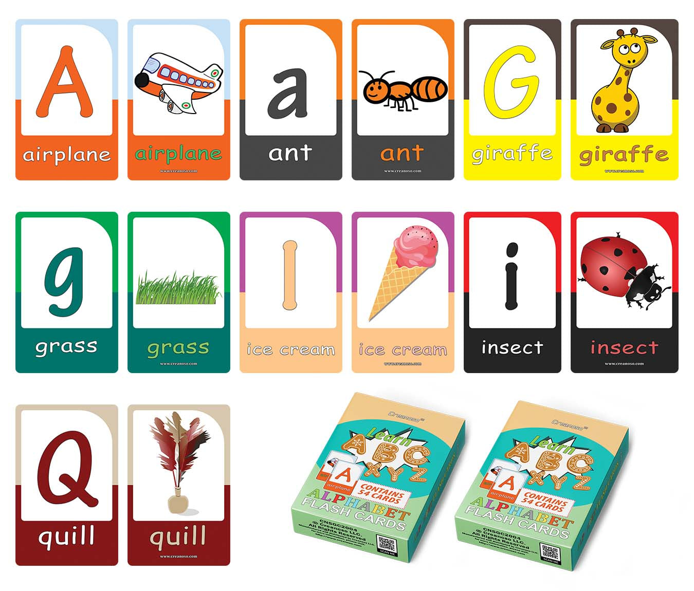 Fun Educational Alphabet Flash Cards (2-Deck) Ã¢â‚¬â€œ Party Theme Gifts Ideas for Birthday Party Supply for Kids Boys Girls - Fun Game Group Activities Stocking Stuffers Ã¢â‚¬â€œ Fun Educational Pack Ã¢â‚¬â€œ ABC Pack