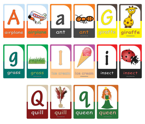 Creanoso Alphabets Flash Cards  - Fun Stocking Stuffers for Theme Party Favors Supply Props Game