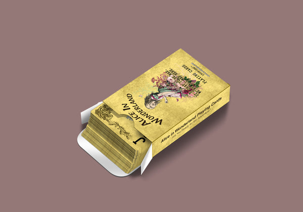 Creanoso Alice in Wonderland Literary Playing Cards (4 Decks) Ã¢â‚¬â€œ High Quality Poker Size Standard Deck Cards for Blackjack, Euchre, Canasta, Pinochle Card Game, Casino Grade Ã¢â‚¬â€œ Stocking Stuffers Gift