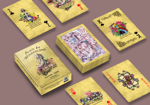 Creanoso Alice in Wonderland Literary Playing Cards (4 Decks) Ã¢â‚¬â€œ High Quality Poker Size Standard Deck Cards for Blackjack, Euchre, Canasta, Pinochle Card Game, Casino Grade Ã¢â‚¬â€œ Stocking Stuffers Gift