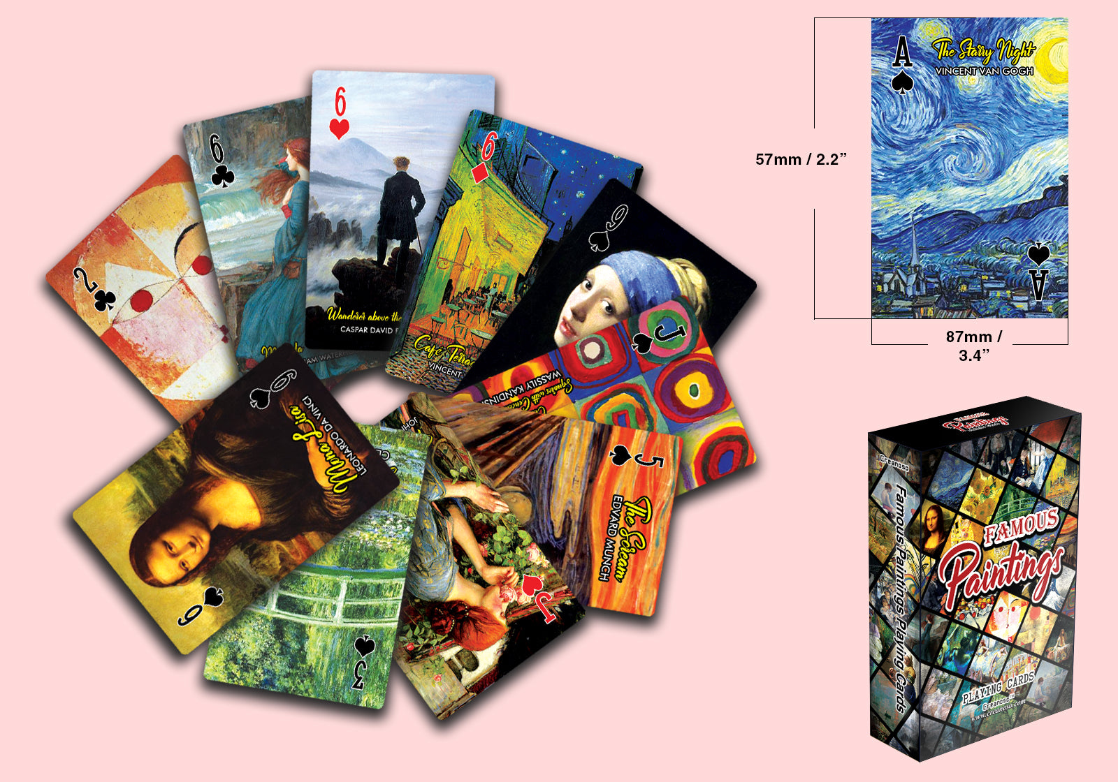 Famous Paintings Art Playing Cards (2 Decks)