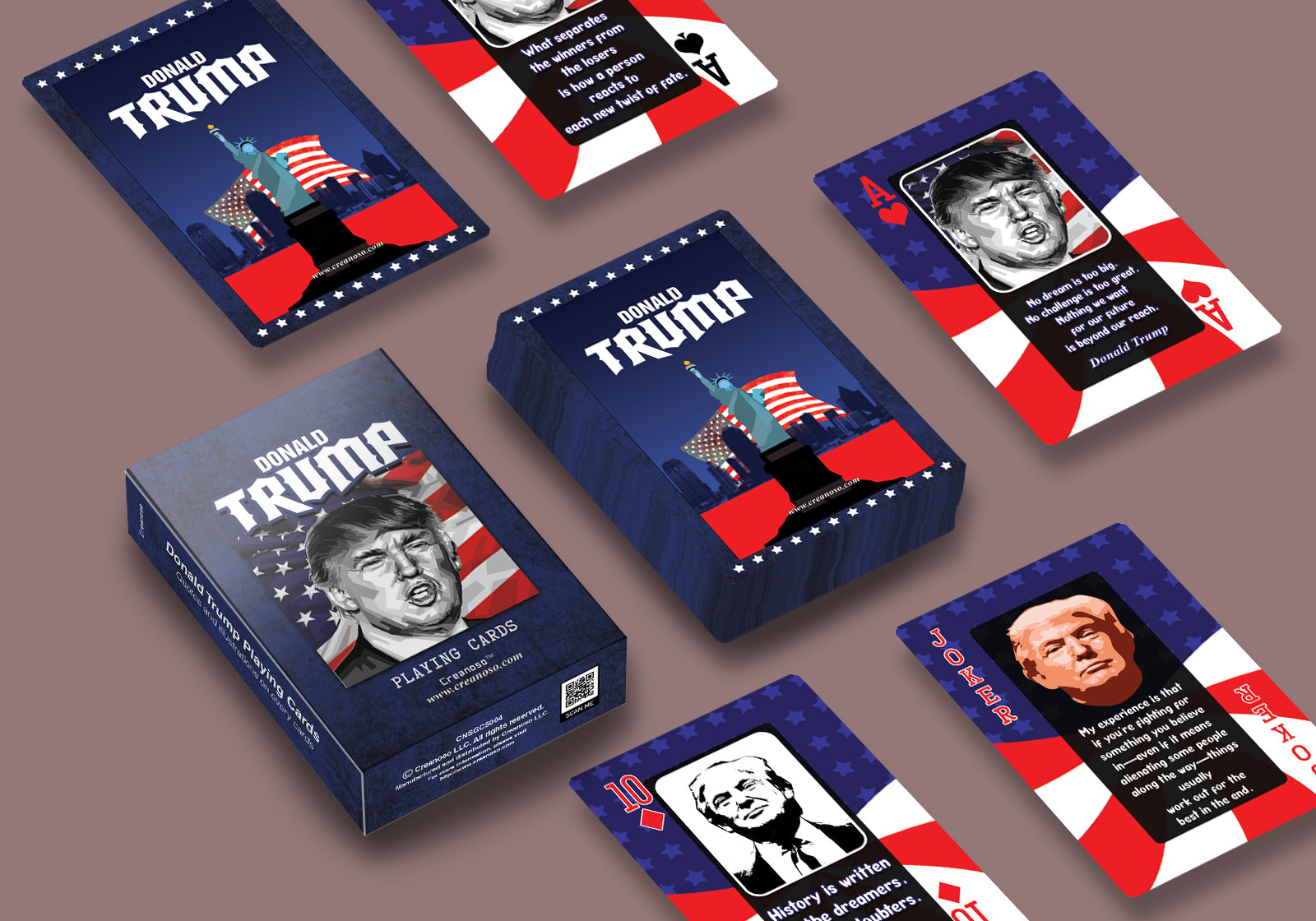 Donald Trump Playing Cards (4 Deck)