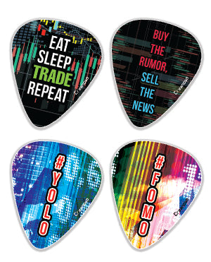 Stock Trading Guitar Picks (1-Set X 12 Picks)