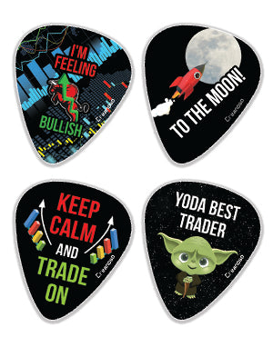 Stock Trading Guitar Picks (1-Set X 12 Picks)