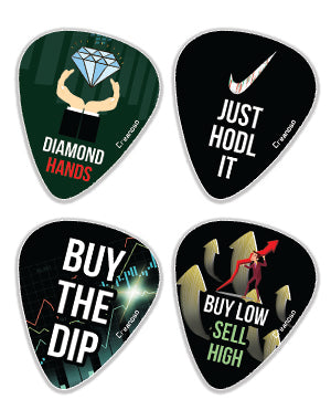 Stock Trading Guitar Picks (1-Set X 12 Picks)