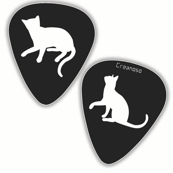 Creanoso Cool and Colorful Cat Guitar Picks (12-Pack) - Musical Accessories Premium Gifts