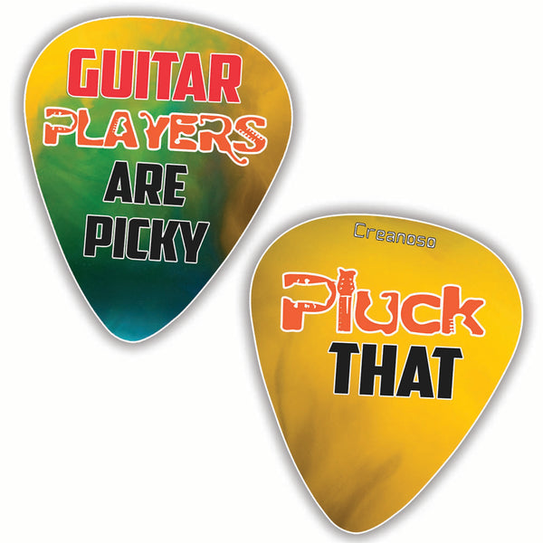 Creanoso Funny Sayings Guitar Picks (12-Pack) - Unique Music Gifts & Guitar Accessories