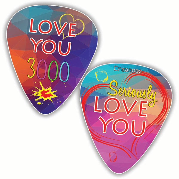 Creanoso Love You 3000 Guitar Picks (12-Pack) - Premium Music Gifts & Guitar Accessories
