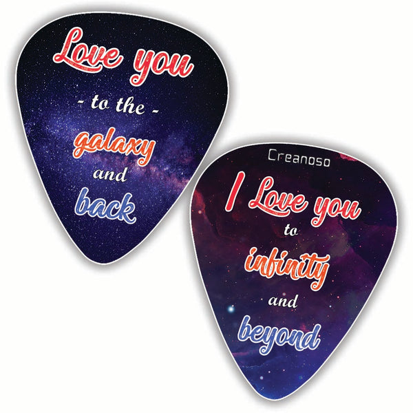 Creanoso Love You 3000 Guitar Picks (12-Pack) - Premium Music Gifts & Guitar Accessories