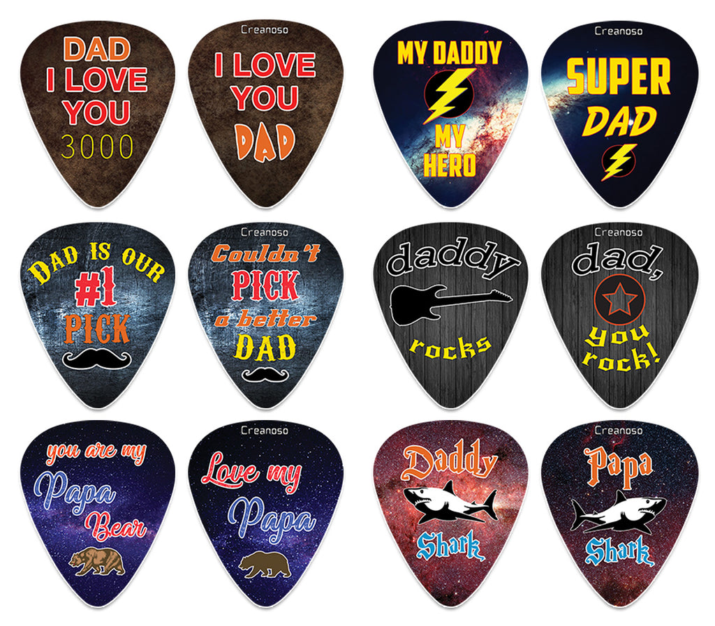 Father's day guitar pick on sale