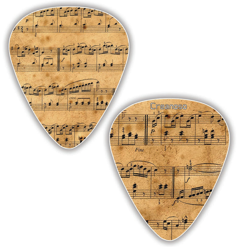 Creanoso Vintage Guitar Picks (12Pack) Musical Accessories Premium