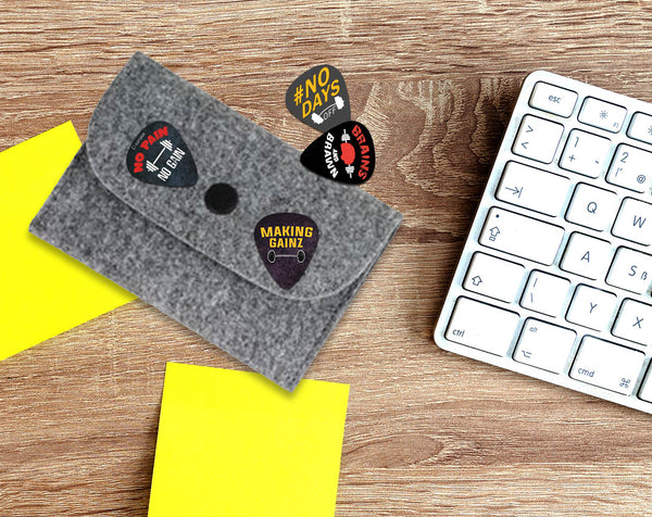 Creanoso Muscle Man Guitar Picks (12-Pack) - Fingerstyle guitar picks - Best Stocking Stuffer Gifts for Musicians