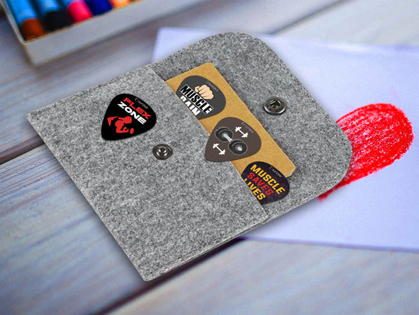 Creanoso Muscle Man Guitar Picks (12-Pack) - Fingerstyle guitar picks - Best Stocking Stuffer Gifts for Musicians