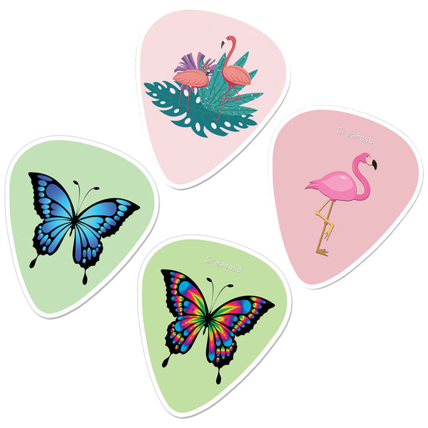 Creanoso Pretty Guitar Picks (12-Pack) - Stocking Stuffers Premium Quality Gift Ideas for Children, Teens, & Adults - Corporate Giveaways & Party Favors