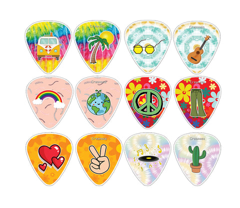Hippie Design Guitar Picks (10-Pack)