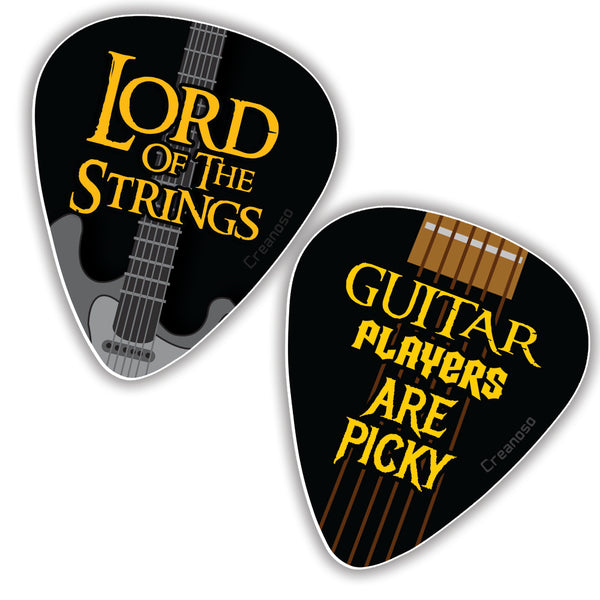 Creanoso Hilarious Guitar Picks (12-Pack) - Premium Music Gifts & Guitar Accessory