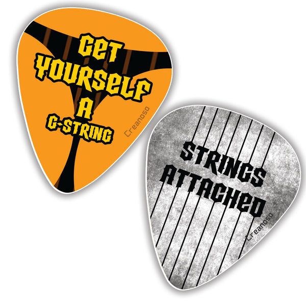 Creanoso Hilarious Guitar Picks (12-Pack) - Premium Music Gifts & Guitar Accessory