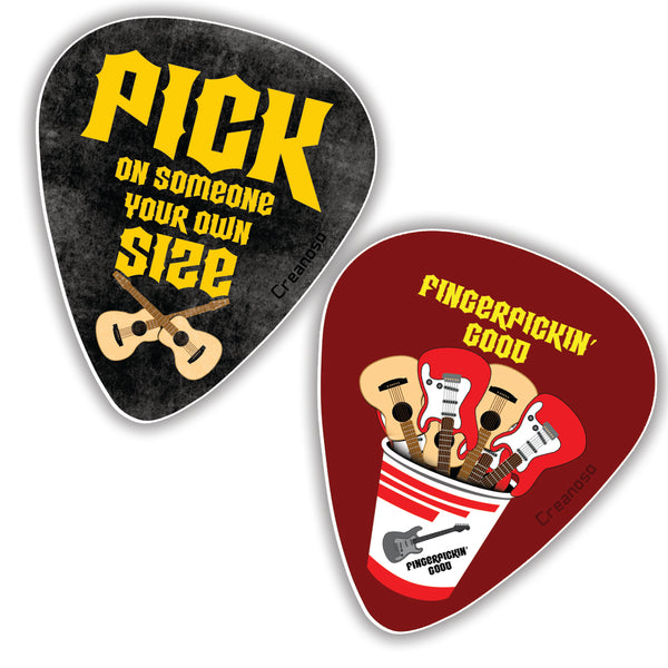 Creanoso Hilarious Guitar Picks (12-Pack) - Premium Music Gifts & Guitar Accessory