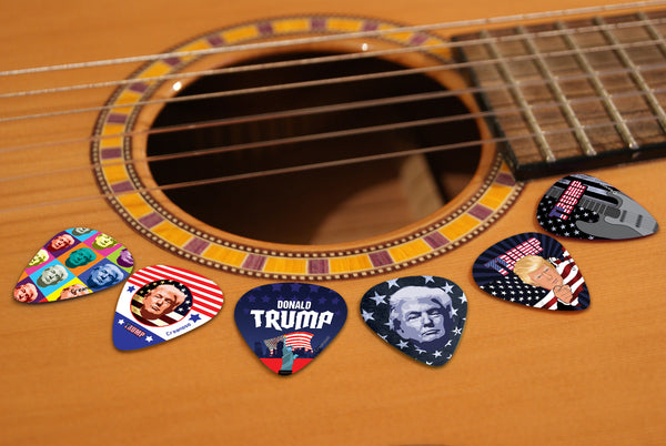 Creanoso Trump President Collectors Guitar Picks (12-Pack) - Unique Stocking Stuffers Gifts