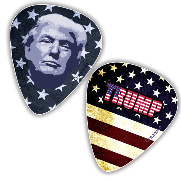 Creanoso Trump President Collectors Guitar Picks (12-Pack) - Unique Stocking Stuffers Gifts