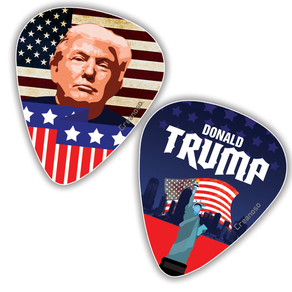 Creanoso Trump President Collectors Guitar Picks (12-Pack) - Unique Stocking Stuffers Gifts