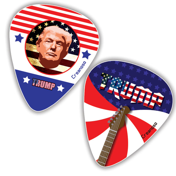 Creanoso Trump President Collectors Guitar Picks (12-Pack) - Unique Stocking Stuffers Gifts