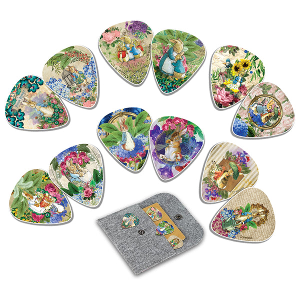 Peter Rabbit Guitar Picks (12-Pack) - Premium Music Gifts & Guitar Accessories for Boys & Girls Musician Gift â€“ Cool Guitar Tool