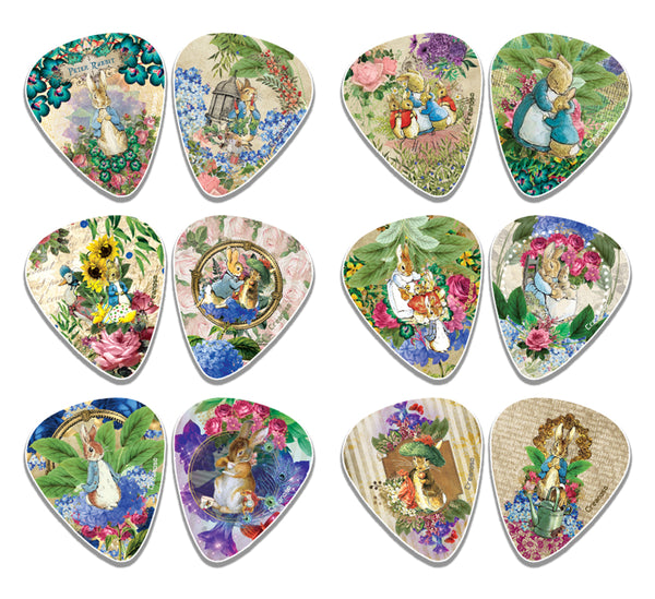 Peter Rabbit Guitar Picks (12-Pack) - Premium Music Gifts & Guitar Accessories for Boys & Girls Musician Gift â€“ Cool Guitar Tool