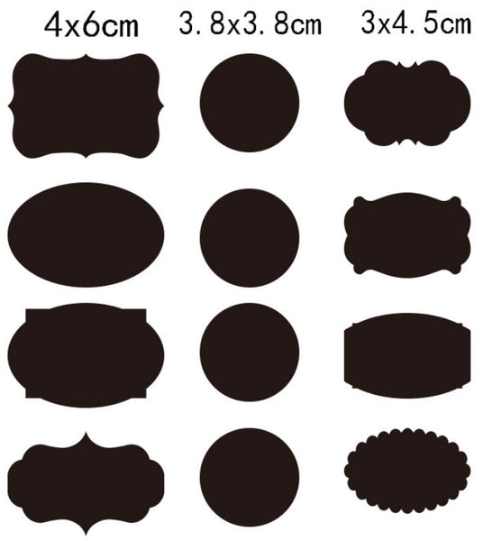 Chalkboard Kitchen Ingredients Item Labels Stickers (156 PCS) - FREE Chalkboard White Marker Pen