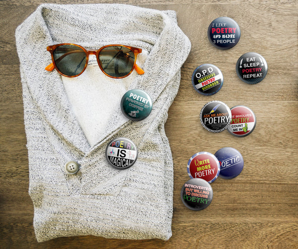I am a Poet Pinback Buttons (10-Pack)