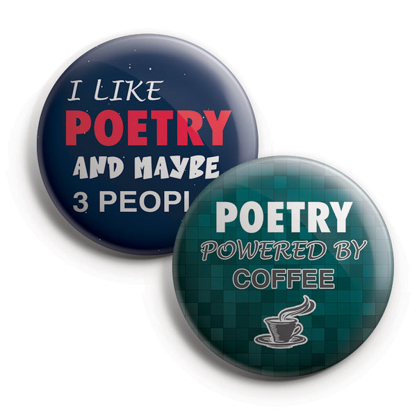 I am a Poet Pinback Buttons (10-Pack)