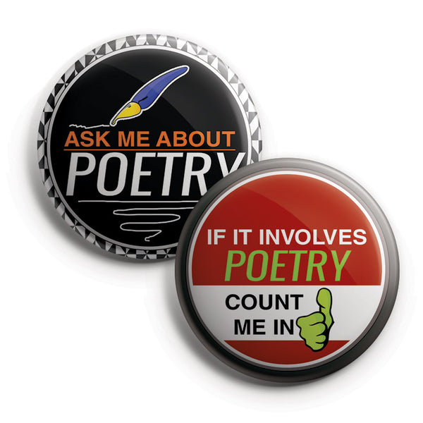 I am a Poet Pinback Buttons (10-Pack)