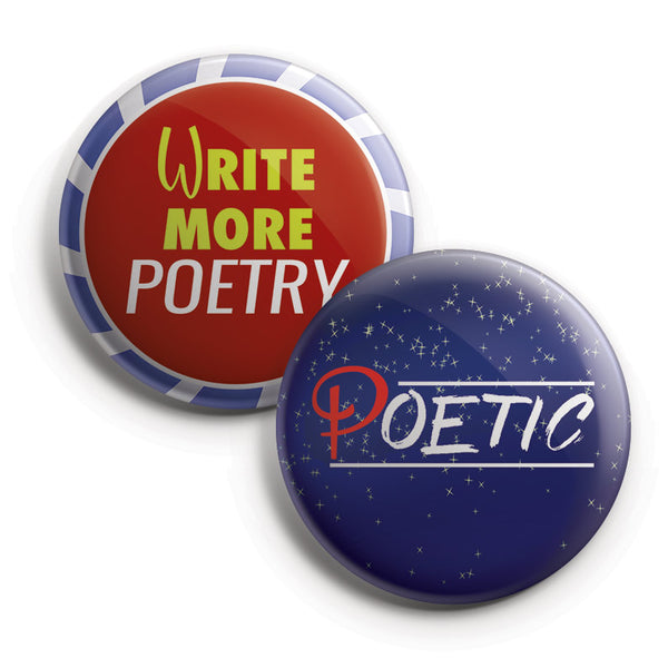 I am a Poet Pinback Buttons (10-Pack)