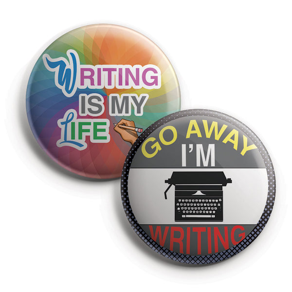 I am a Writer Pinback Buttons (10-Pack)