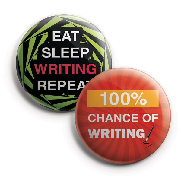 I am a Writer Pinback Buttons (10-Pack)