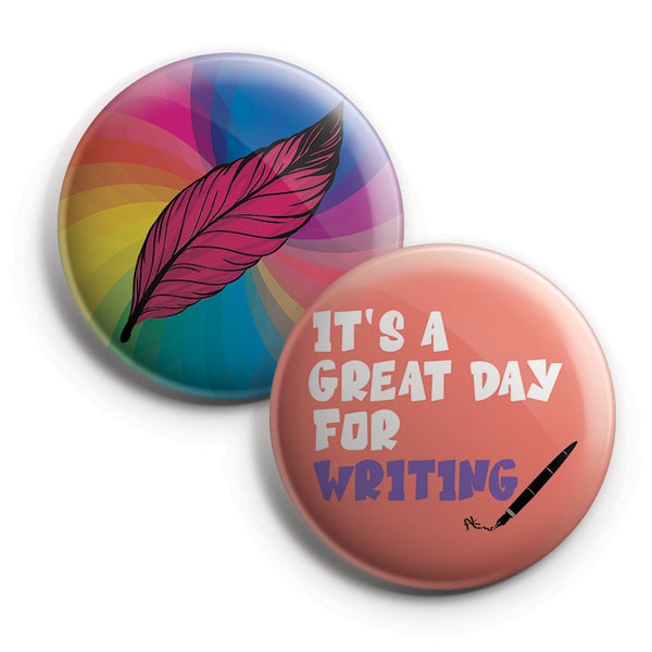 I am a Writer Pinback Buttons (10-Pack)