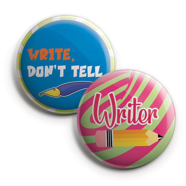 I am a Writer Pinback Buttons (10-Pack)