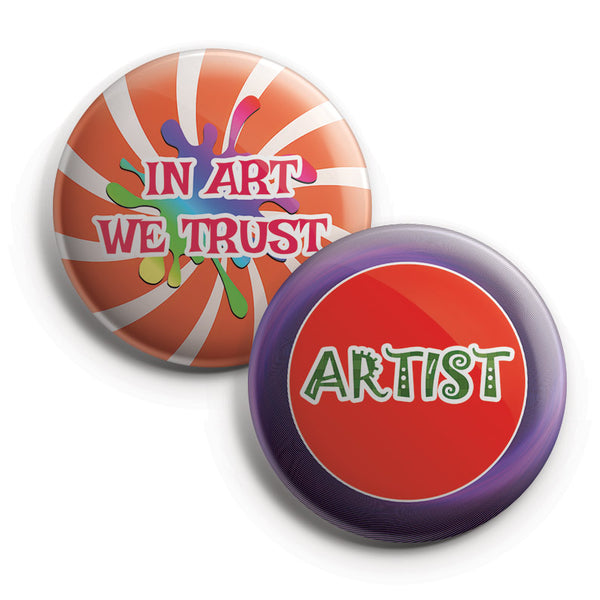 I am an Artist Pinback Buttons (10-Pack)