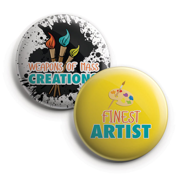I am an Artist Pinback Buttons (10-Pack)
