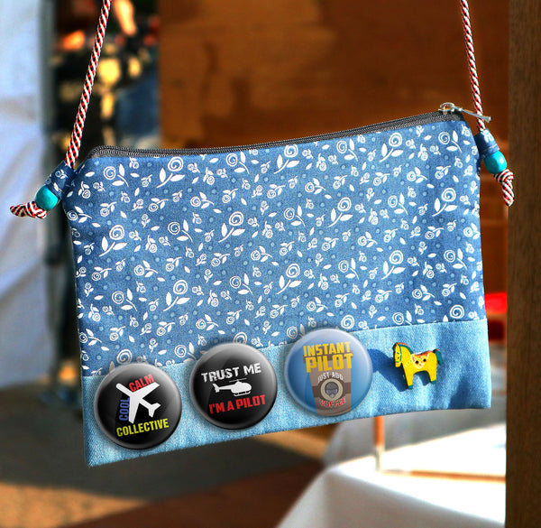 I am a Pilot Pinback Buttons (1-Set X 10 Buttons)