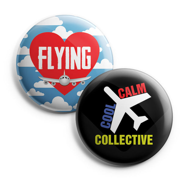 I am a Pilot Pinback Buttons (1-Set X 10 Buttons)