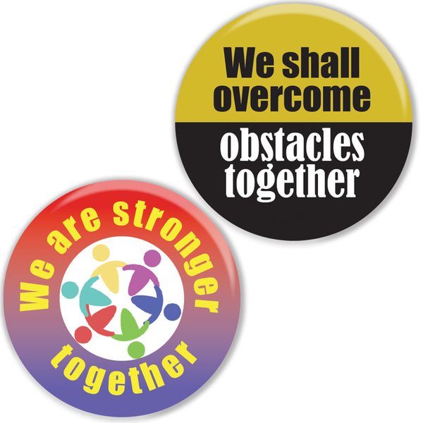 We are in this together pinback buttons (10 Pack)