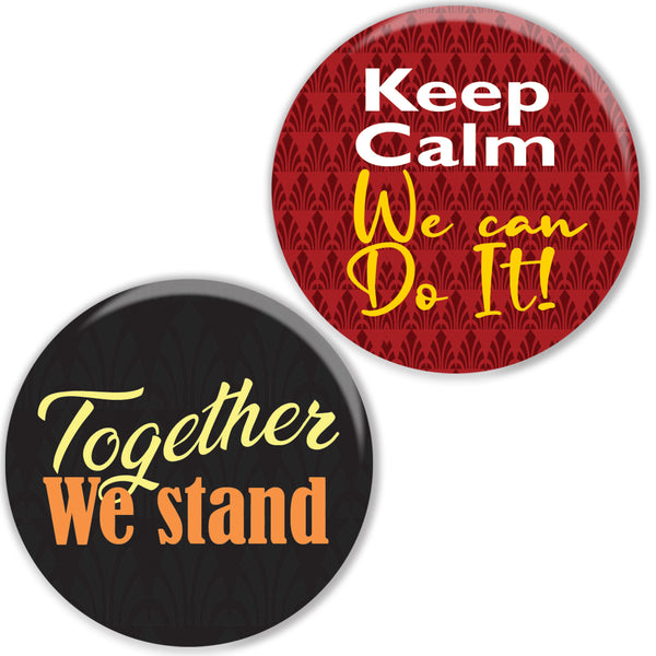 We are in this together pinback buttons (10 Pack)