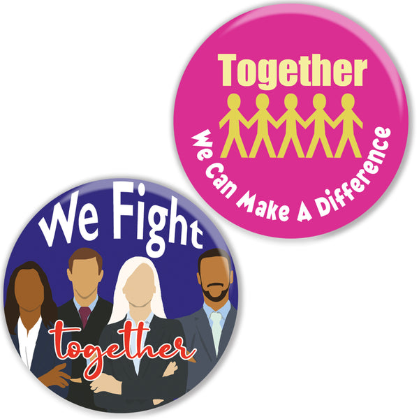 We are in this together pinback buttons (10 Pack)